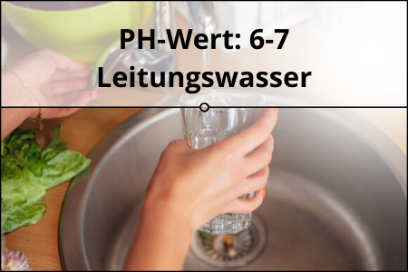 PH-Wert: 6-7 Leitungswasser